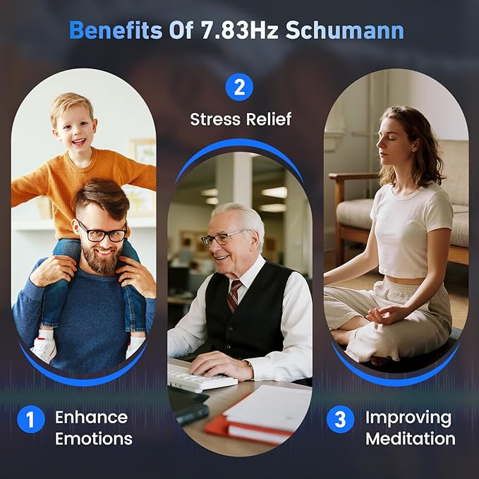 Adjustable Frequency Generator for Healing (0.01Hz-200kHz), 7.83Hz Schumann Resonance Generator, USB-C Powered Sine Wave Signal Generator for Sleep, Yoga, Meditation & Stress Relief with LCD Display