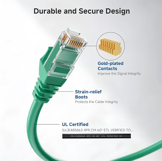 Cable Matters 10Gbps Snagless Short Cat 6 Ethernet Cable - 1ft - Image 4