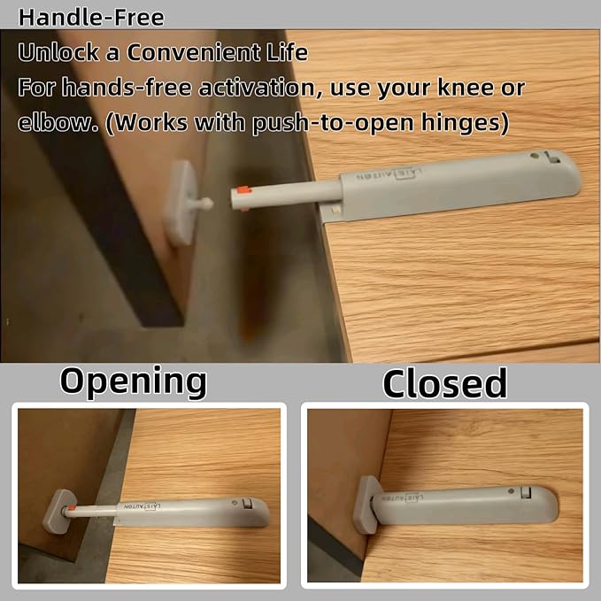 4 Sets Push Open Door Latch Touch Latches Push Latch Damping rebounder for Cabinet Hardware Release Latch Kitchen Drawer Push Catch Press Out Latch