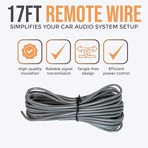 Elite Audio Premium Series Amp Kit Copper Clad Aluminum Wire, Triple-Shielded RCA Cables, High-Power Capacity, ANL Fuse Holder, Car Amplifier Install Kit (4 Gauge (Dual Amp))