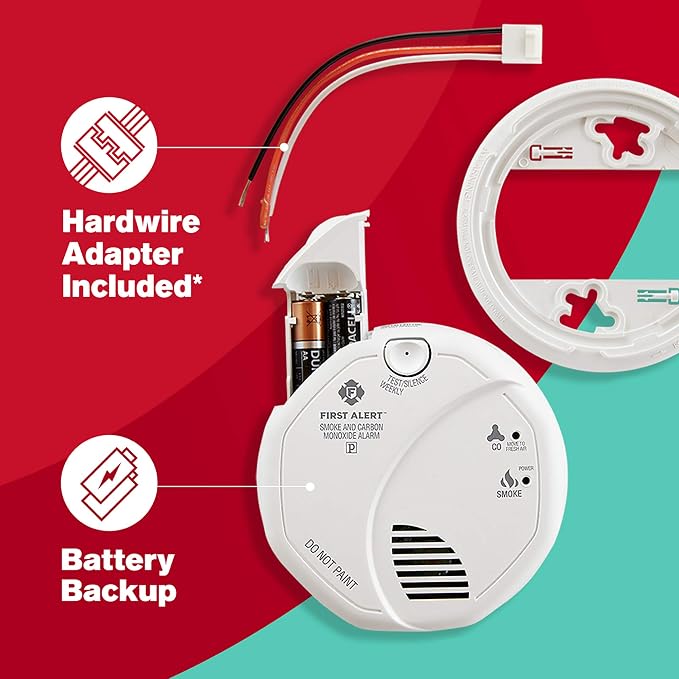 FIRST ALERT BRK SC7010B-3 Hardwired Smoke and Carbon Monoxide Detector - Image 5