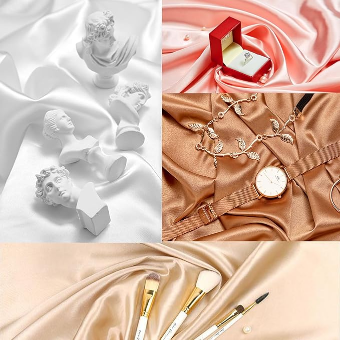 Product Photography Backdrops：6PCS Luxury Silk Texture Photo Props- Jewelry - Image 5