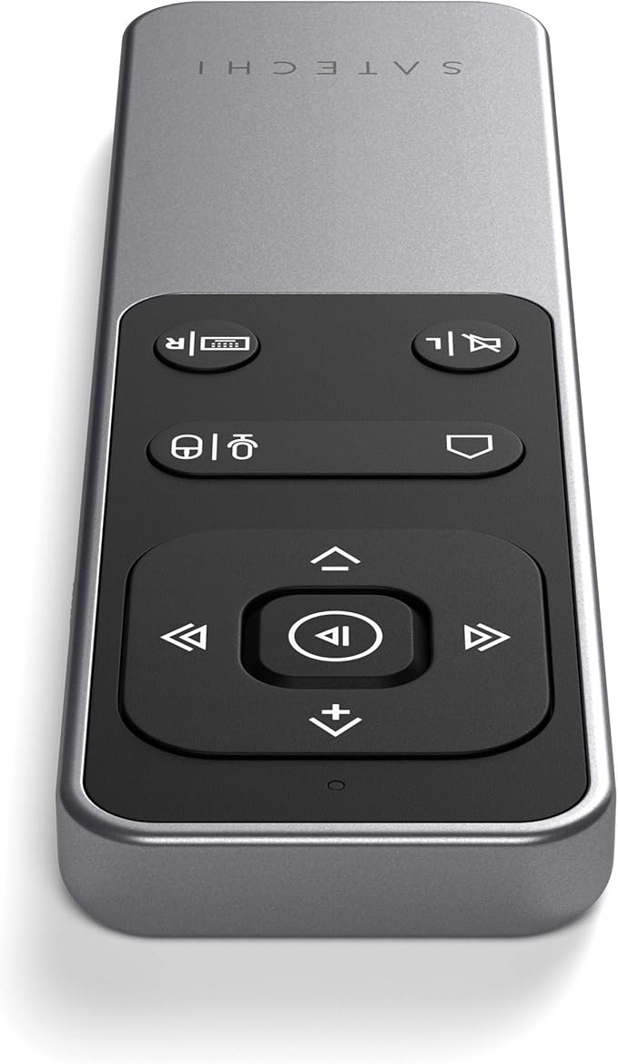 Satechi Bluetooth Remote Control, R2 Multimedia Remote Control in Presentation & Media Mode, for MacBook Air/Pro M5/M4, iPad Air/Pro M5/M4/M3, Not Compatible with Windows 10/11