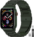 EPULY Stainless Steel Apple Watch Band, 42mm-49mm Compatible, Adjustable Length by EPULY