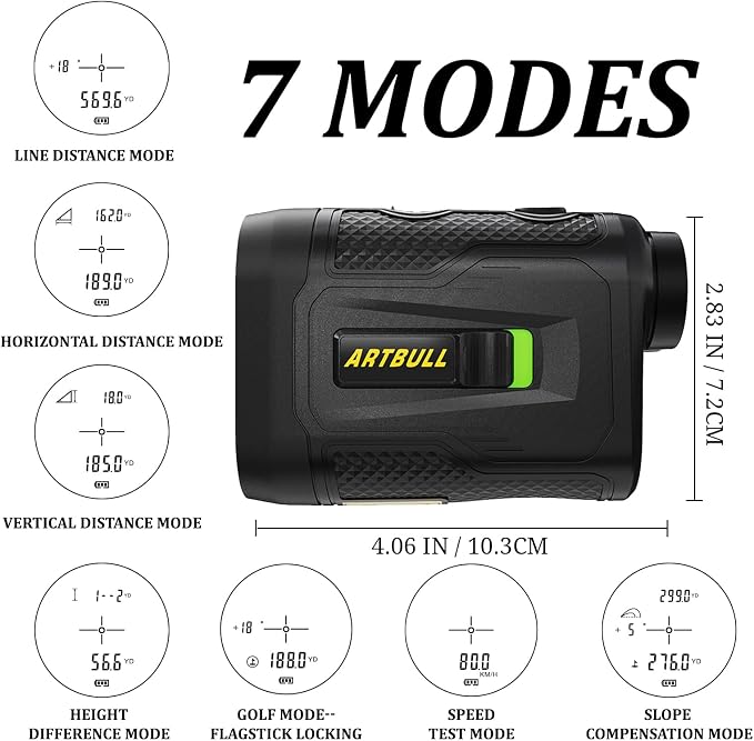 7 in 1 Golf Laser Rangefinder 6X Magnification - Image 8