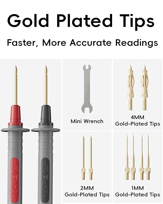 25-Piece Silicone Multimeter Test Lead & Back Probe Kit - Image 4