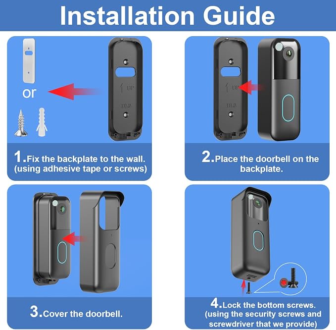 No-Drill Adhesive Doorbell Mount - Image 7