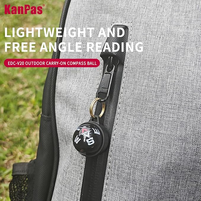 KanPas EDC Ball Compass for Hands-Free and Free Angle Reading - Image 2