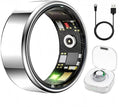 Smart Ring Health & Fitness Tracker for Men & Women, Heart Rate, SPO₂, Sleep & Activity Monitoring, IP68 Waterproof, Long Battery Life, Family Care Mode, No Subscription Fee (Silver, 9)