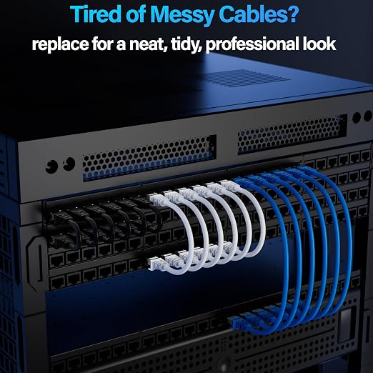 Cat6 Ethernet Cable 10Gbps 7 ft, UTP Ethernet Cable Cat 6, Flexible Bare Copper - Image 5