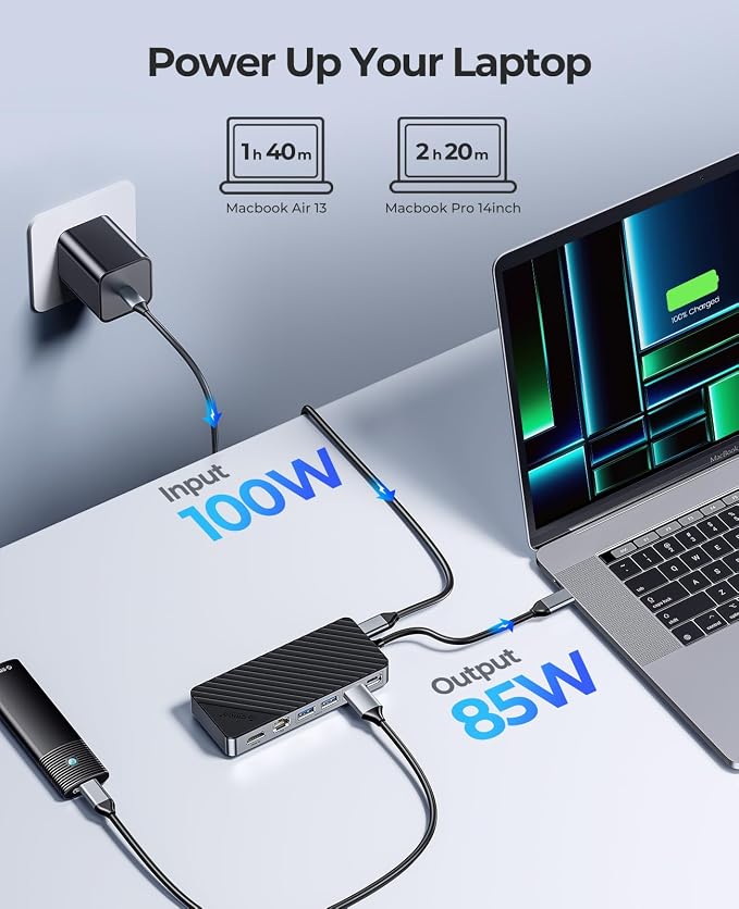 ORICO 8-in-1 USB C Docking Station - Image 5