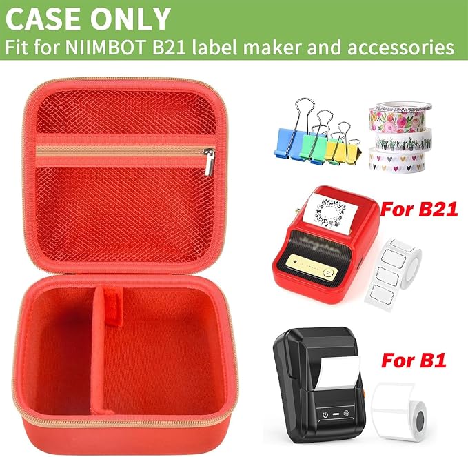 ALKOO Case Compatible with NIIMBOT B21 / B1 Label Maker Wireless Thermal Label - Image 2