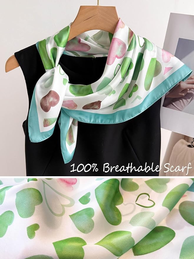 Silky Scarf for Women Lightweight Satin Bandanas Neck Hair Wrap For Sleeping - Image 4