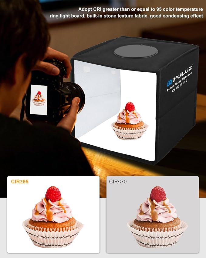 10"x10" Mini Photo Light Box, PULUZ Portable Lightbox - Image 2