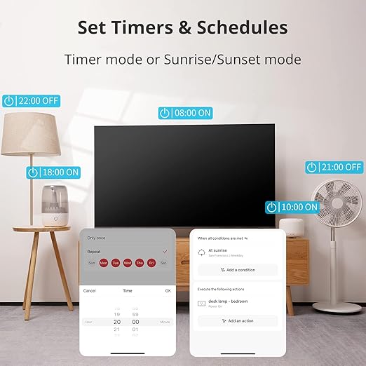 SwitchBot Smart Plug Mini 15A(4 Pack) & SwitchBot Hub Mini Smart Remote