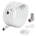 Elecan 30 Ft RG6 Coaxial Coax Cable Connectors Set, Quad Shielded High-Speed by Elecan