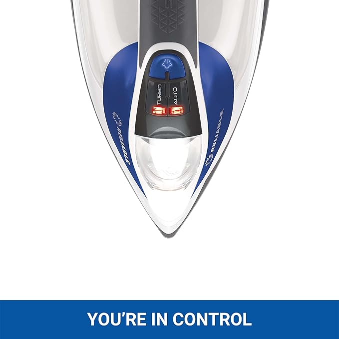 Reliable Velocity 240IR Steam Iron for Sewing, Quilting and Clothes, 1800W Compact Vapor Generator, Leak Free Continuous Steam, Touch Activated Control, Scratch Resistant and Easy to Clean Soleplate