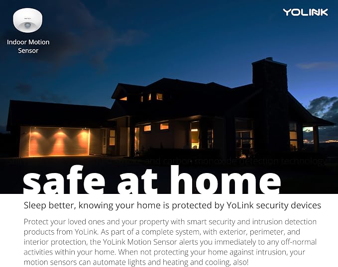 YoLink SpeakerHub & Two Motion Sensor Smart Home and Security Kit – Audio Hub - Image 6