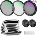 NEEWER 82mm Variable ND + CPL + UV Filter Kit by Neewer