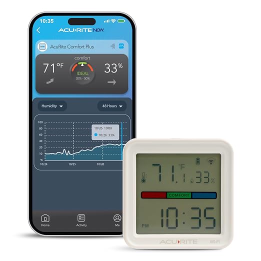 AcuRite Digital Indoor Thermometer and Hygrometer by AcuRite