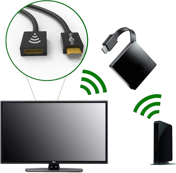fireCable XXL Extender for Amazon FireStick - Improves Buffering, Faster Streaming