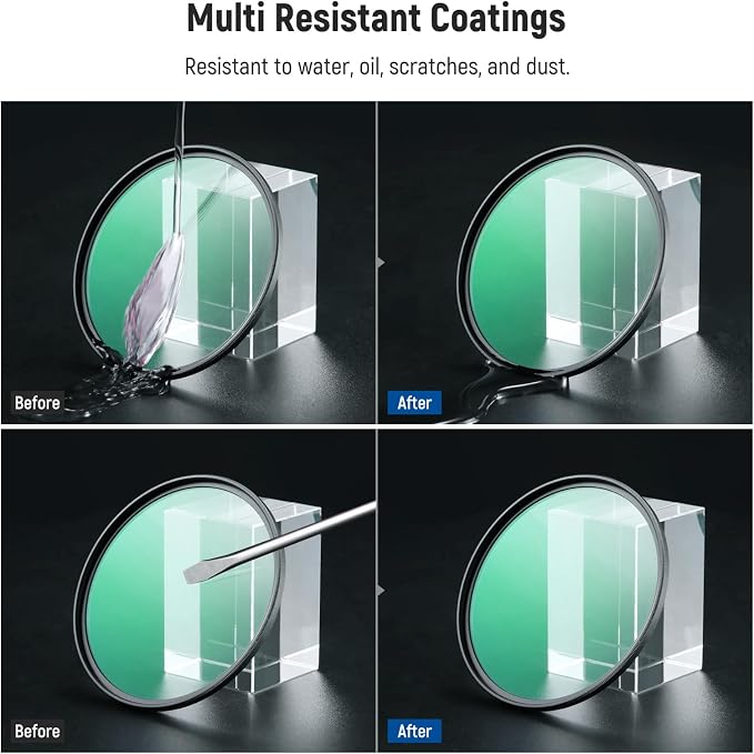 NEEWER 58mm 1/4 & 1/8 Black Diffusion Filter - Image 7