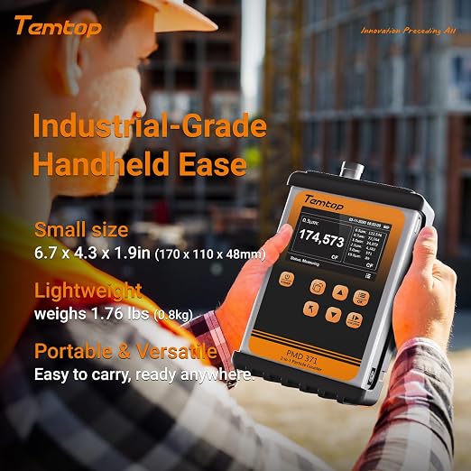 Temtop PMD371 Professional Particle Counter: Comprehensive Portable Particulate - Image 5