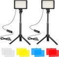 LED Video Light 2-Pack, 5600K Dimmable USB Photo Lights by KurtsCardCare
