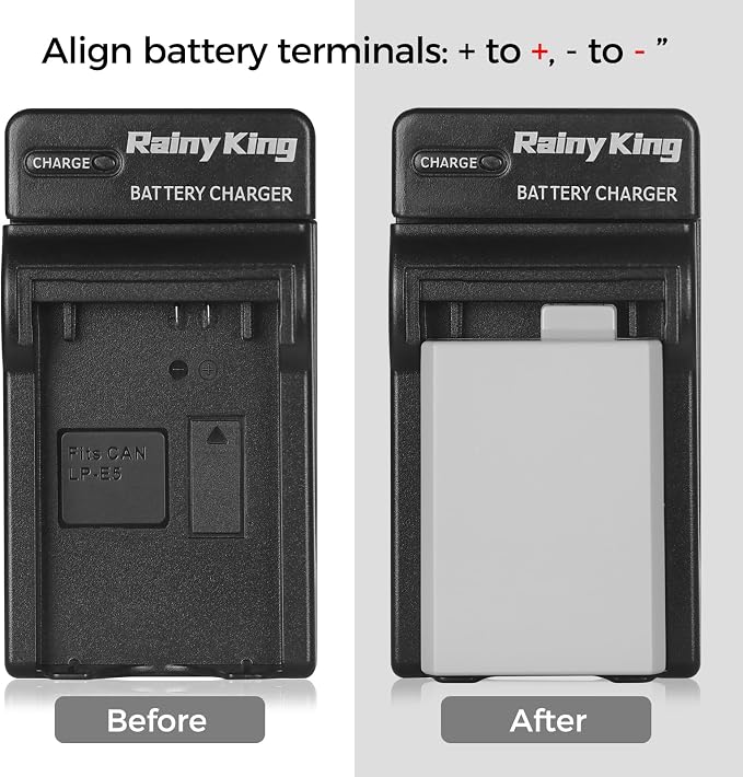 LP-E5 Battery Charger for Canon EOS 500D, Kiss X3, Rebel T1i - Image 6