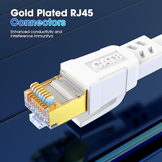Cat 8 Ethernet Cable 15 ft, Heavy Duty High Speed Cat8 LAN Network Cable - Image 4
