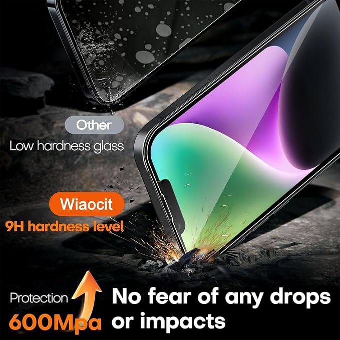 Wiaocit 3 Pack Tempered Glass Screen Protector - Image 3