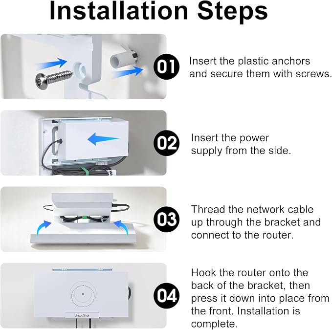 for Starlink Gen 3 Router Mount, All-in-One Starlink Gen 3 Router Wall Mount - Image 6