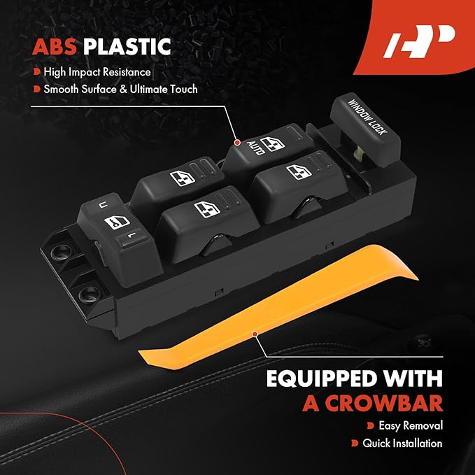 A-Premium 15062650 Master Power Window Switch Compatible with 2000 2001 2002 Chevy Silverado Tahoe Suburban Avalanche & GMC Sierra 1500 HD 2500 HD 3500 Yukon XL & Cadillac Escalade