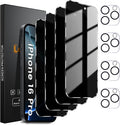 Lesakit 4+4 Pack Privacy Screen Protector by Lesakit
