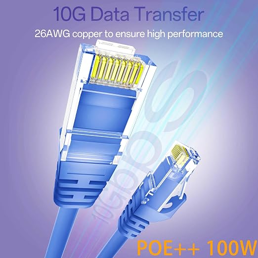 Cat 6 Ethernet Cable 2FT 10Pack, Cat6 Ethernet Patch Cable 10Gbps, High-Speed - Image 2