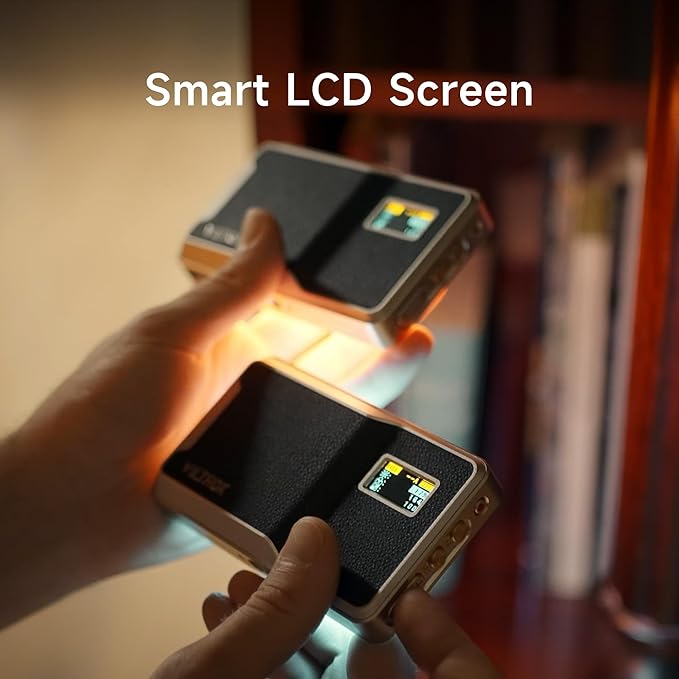 VILTROX 6000mAh On Camera LED Light, APP Control RGB Video Light, All Metal RGB - Image 6