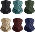 Geyoga 6 Pieces Summer UV Protection Cooling Neck Gaiter Face Clothing Neck by Geyoga