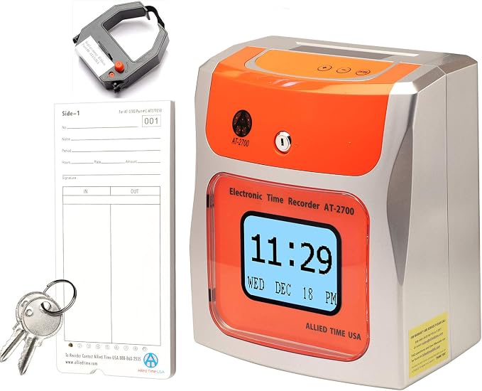 Touch Free Small Business Time Clock AT-2700 - Image 5