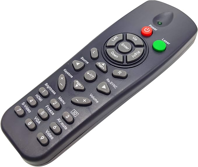 INTECHING BR-5030L Projector Remote Control for Optoma EH1020, EX542, EX615, PRO800, TH1020, TW6153D, TW762, TX540, TX542, TX5423D, TX6153D, TX762, TW766W, TX765W, TX766W