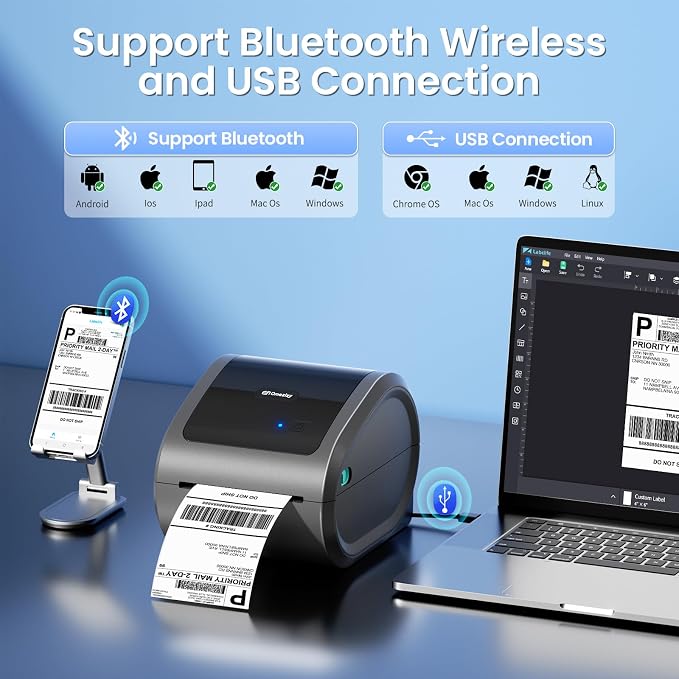 Bluetooth Shipping Label Printer - Image 2