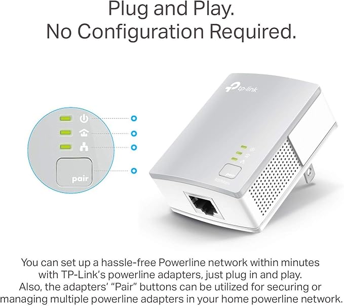 TP-Link AV600 Powerline Ethernet Adapter Kit - Image 4