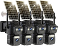 LETSCEE Dual Lens Security Cameras Wireless Outdoor，Solar Cameras by LETSCEE
