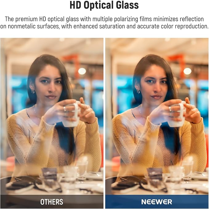 NEEWER 52mm CPL Filter with Lens Cap, Ultra Thin Circular Polarizing Filter - Image 4