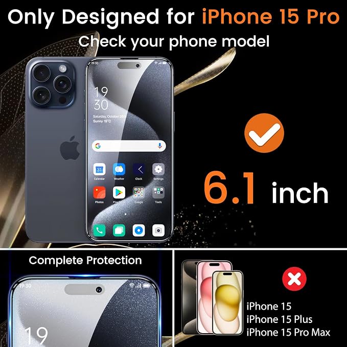 Lesakit 4+4 Pack Privacy Screen Protector - Image 2