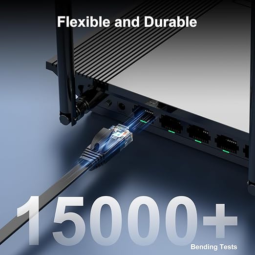 Cat 6 Ethernet Cable 20 ft, Indoor&Outdoor, High Speed 10Gbps Flat Internet - Image 6