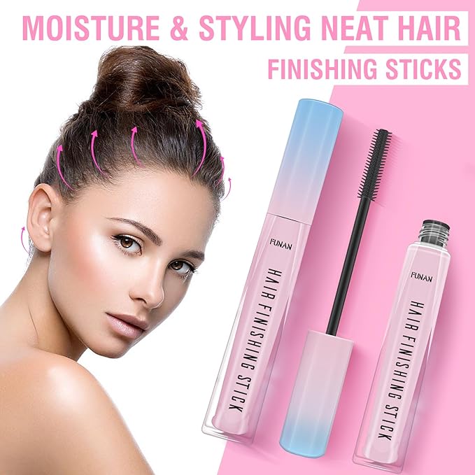 PasaRose Hair Finishing Stick 2 Pack for Small Broken Hair Cream/Gel for Women Naturally Refreshing, Non-Greasy and Non-Sticky