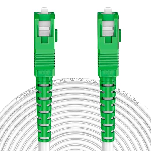 opteec® - Shielded Fibre Optic Cable - 15M - ORANGE/SFR/BOUYGUES/SOSH/RED by by Unknown
