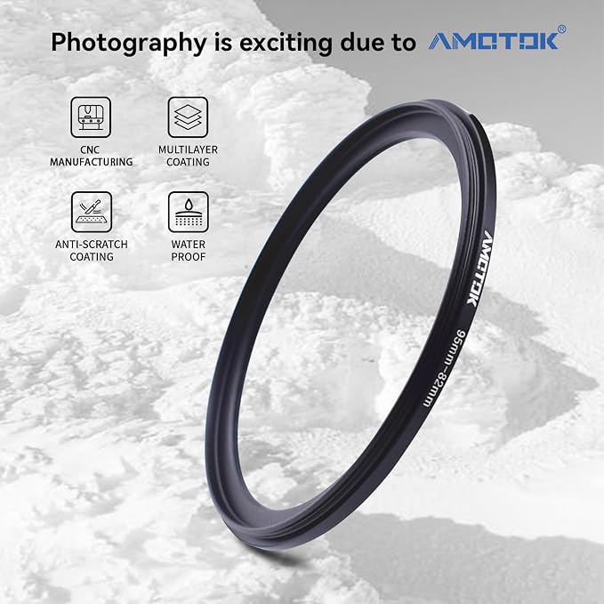 95mm Lens to 82mm Camera Lens Adapter, 95mm to 82mm Filter Step-Down Ring - Image 2