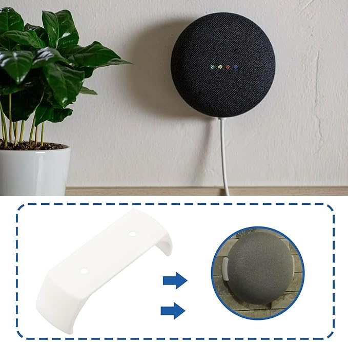 ECSiNG Smart Speaker Wall Mount Holder Bracket Compatible with Nest Mini Bluetooth Speaker