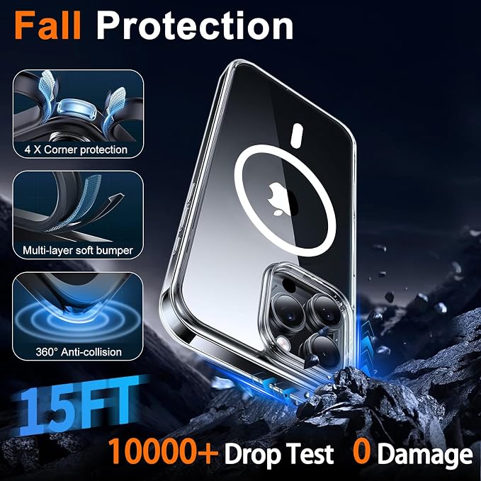 Magnetic for iPhone 14 Pro Max Case Clear - Image 5